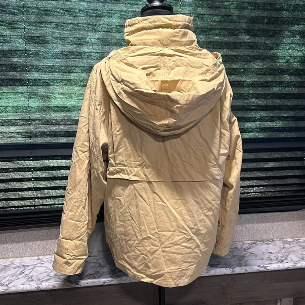 O’Neill Women’s Mustard Yellow Voyage Hooded Utility Zip Front Jacket Large - Picture 6 of 12